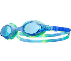 TYR - Swimple Tie Dye - Dykkerbriller - børn Blå/grøn