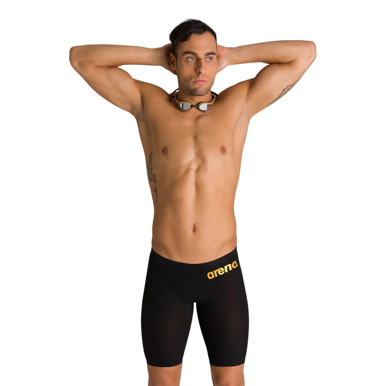 Arena Carbon Air 2 Black Gold, konkurrence badebukser