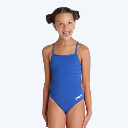 Arena badedragt til piger- Team Challenge solid - blå