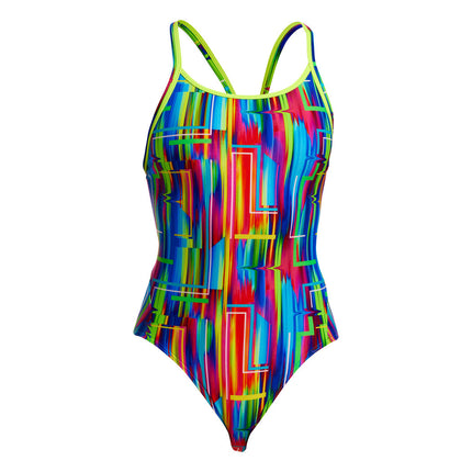 Funkita The Glitch - Diamond back badedragt til kvinder